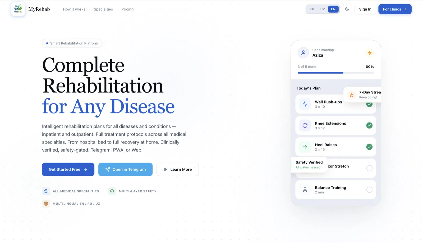 MyRehab - Rehabilitation Operating System - Image 1